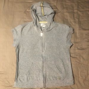Sleeveless zipper hoodie